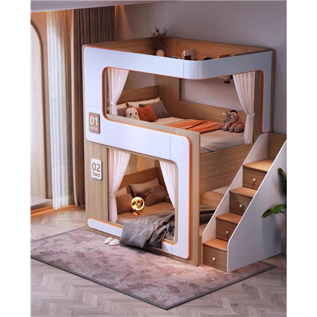 Łóżko dwupiętrowe - domek Naura-2 Fmebel