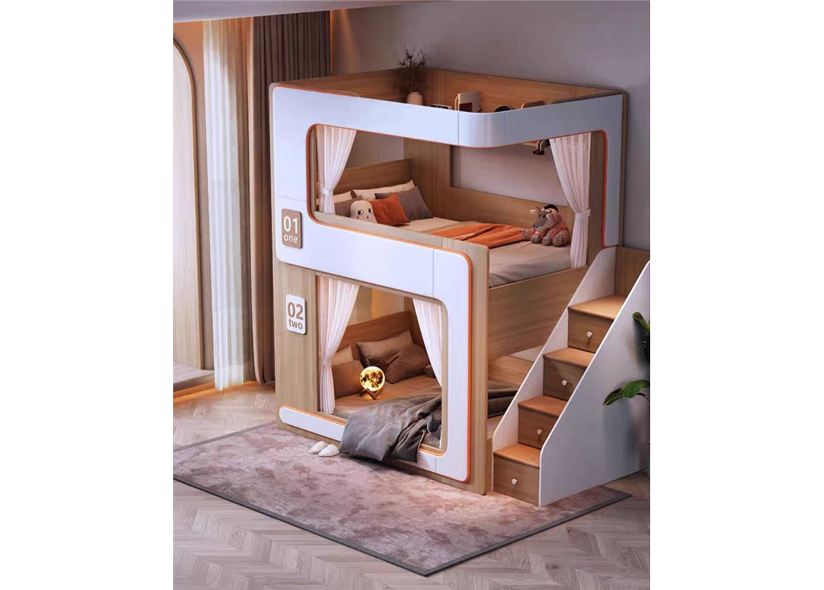 Łóżko dwupiętrowe - domek Naura-2 Fmebel
